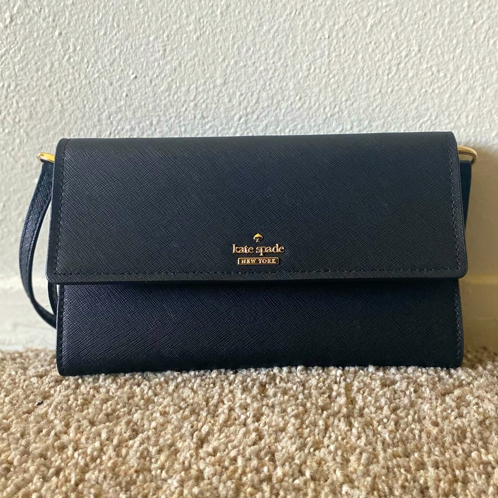 Kate Spade Black Clutch & Wallet Crossbody bag